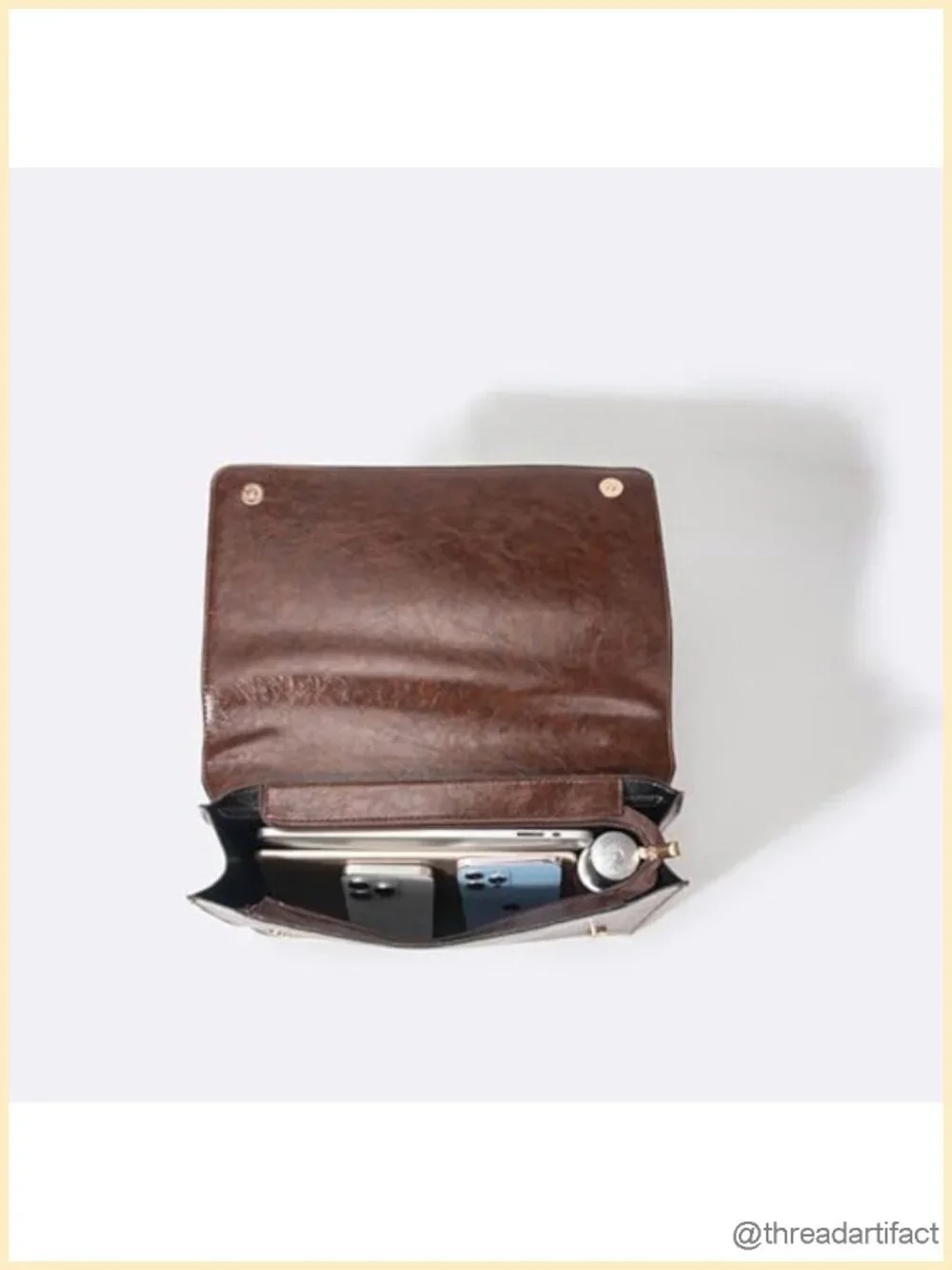 Vintage Retro Faux Leather Crossbody Satchel with Piano Keyboard Design and
